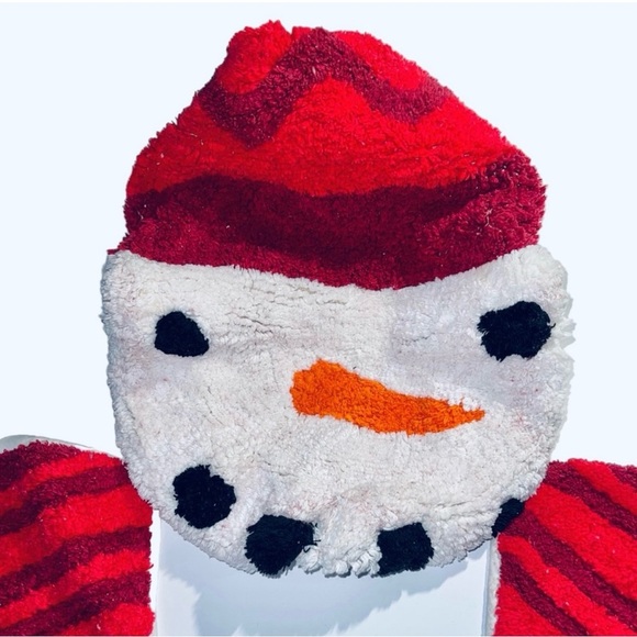 St Nicholas Snowman Toilet Seat Cover & Rug - Picture 4 of 4